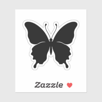 Zwarte vlinder stickers