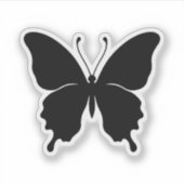 Zwarte vlinder stickers (Voorkant)