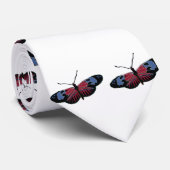 Zwarte vlinder stropdas (Opgerold)