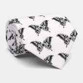 Zwarte vlinder stropdas (Opgerold)