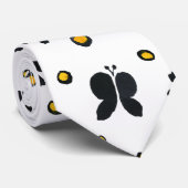 Zwarte vlinder stropdas (Opgerold)