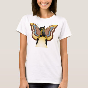 Zwarte vlinder t-shirt