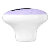 Zwarte Vlinder Violette Keramische Trek Knop (Zijkant)