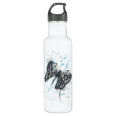 Zwarte vlinder waterfles  (Voorkant)