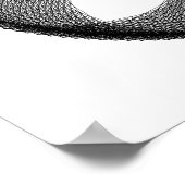 Zwarte Vlinder Wiskunde Bi-Perspectief Poster (Hoek)