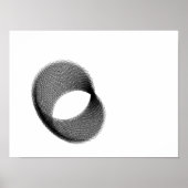 Zwarte Vlinder Wiskunde Bi-Perspectief Poster (Voorkant)