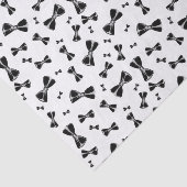 Zwarte vlinderdasjes tissuepapier (Detail)
