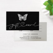 zwarte vlinderkaartje visitekaartje (Bureau)