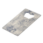  zwarte vlinders creditkaart flessenopener (Voorkant Gekanteld)