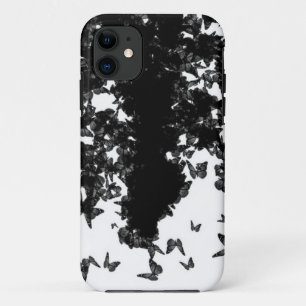zwarte vlinders yaie iPhone 11 hoesje