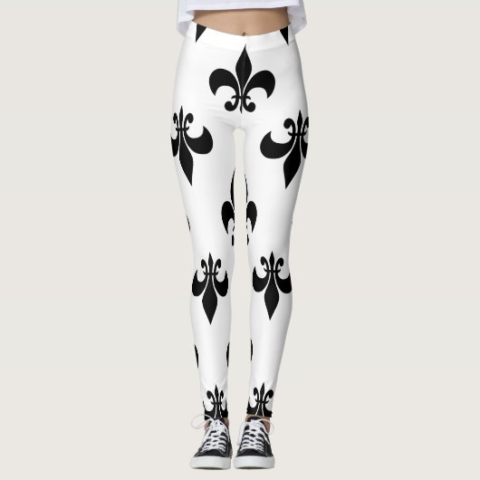 zwarte vloed leggings (Voorkant)