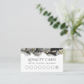 zwarte, vloeiende, marmerende, design troutekaart visitekaartje (Staand voorkant)