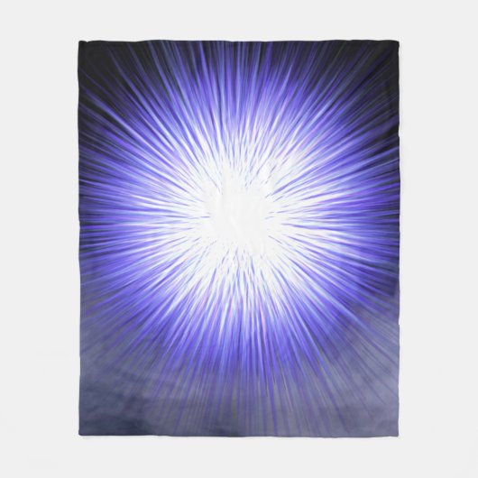 zwarte vloekzwarte rokervis met een uitbarsting va fleece deken (Voorkant)