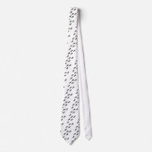 zwarte voetafdrukken stropdas (Voorkant)