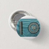 Zwarte voeten Natie vlag Ronde Button 3,2 Cm (Voorkant /achterkant)