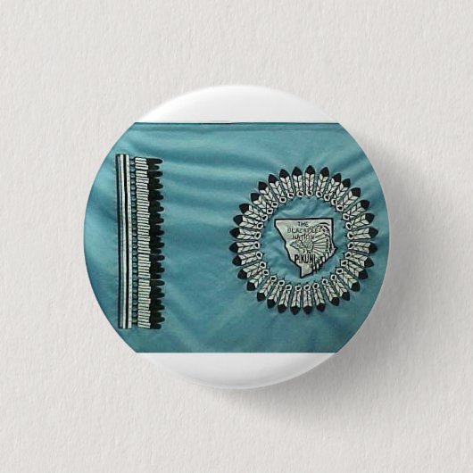 Zwarte voeten Natie vlag Ronde Button 3,2 Cm (Voorkant)