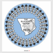 Zwarte voeten Nation Sticker (Vel)