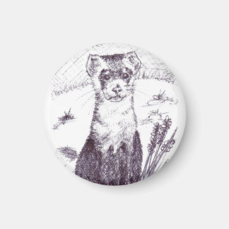 Zwarte voetfret - magneet