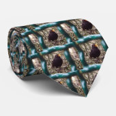 Zwarte vogel achter de tralies, Dier, Vogels, Zwar Stropdas (Opgerold)