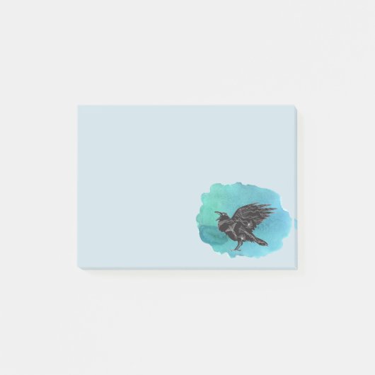 Zwarte vogel de Raven Post-it® Notes (Voorkant)