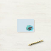Zwarte vogel de Raven Post-it® Notes (Op bureau)