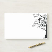 Zwarte vogel De Raven Sticky Post-it® Notes (Op bureau)