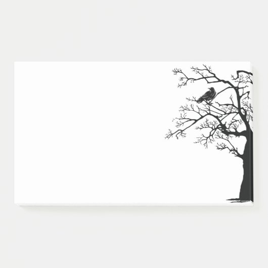 Zwarte vogel De Raven Sticky Post-it® Notes (Voorkant)