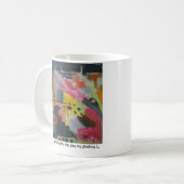 Zwarte vogel door Zee van Joshua L. Koffiemok (Voorkant links)