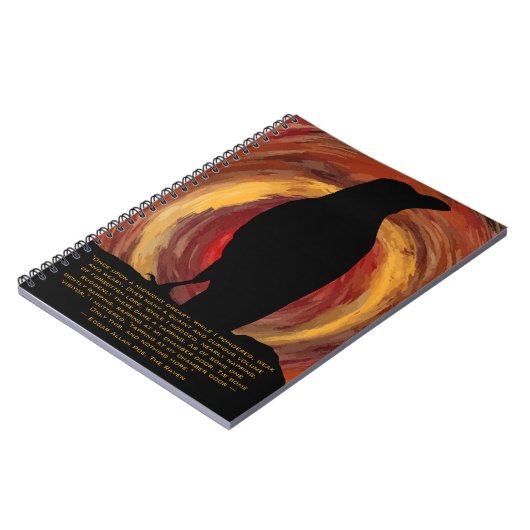 Zwarte vogel Het Notitieboek Raven (Linkerzijde)