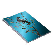 Zwarte vogel Het Notitieboek Raven (Rechterzijde)