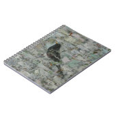 Zwarte vogel in de boom notitieboek (Linkerzijde)