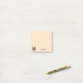Zwarte Vogel Kraai Raaf Eet Pizza | Personaliseer Post-it® Notes (Op bureau)