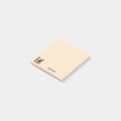 Zwarte Vogel Kraai Raaf Eet Pizza | Personaliseer Post-it® Notes (Schuin)
