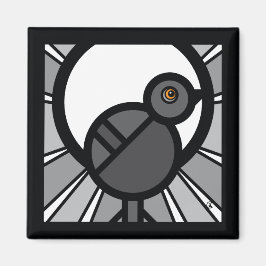 Zwarte Vogel Magneet