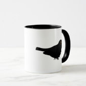 Zwarte vogel mok (Voorkant rechts)