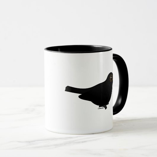 Zwarte vogel mok (Voorkant rechts)