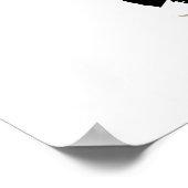 Zwarte vogel poster (Hoek)