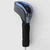 Zwarte Vogel - Raven Bestuurder Golfheadcover (Schuin)
