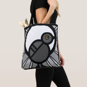 Zwarte Vogel Tote Bag (Dichtbij)