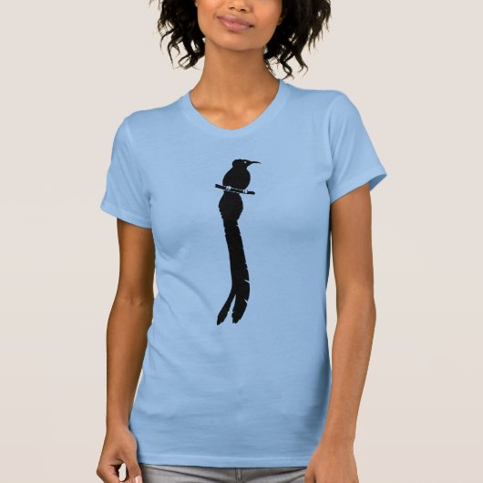 Zwarte vogel van Paradise Silhouette T-shirt (Voorkant)