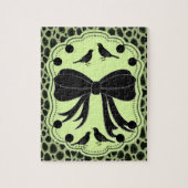 zwarte vogels bogen groene puzzel iedereen legpuzzel (Verticaal)