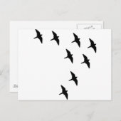 zwarte vogels briefkaart (Voorkant / Achterkant)