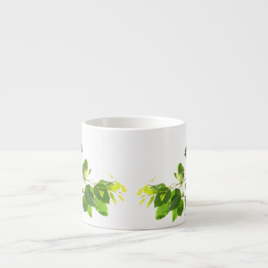 Zwarte vogels espresso kop (Voorkant)