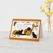 Zwarte vogels kaart (Gele Bloem)