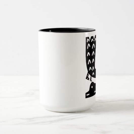 Zwarte vogels mok (Midden)