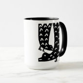 Zwarte vogels mok (Voorkant rechts)