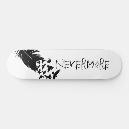 Zwarte vogels, Nevermore Persoonlijk Skateboard (Horizontaal)