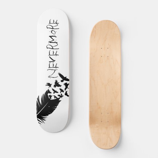 Zwarte vogels, Nevermore Persoonlijk Skateboard (Voorkant)