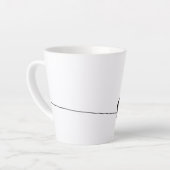 Zwarte vogels op een Wire Night Latte Mok (Linkerhoek)