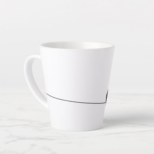 Zwarte vogels op een Wire Night Latte Mok (Linkerhoek)